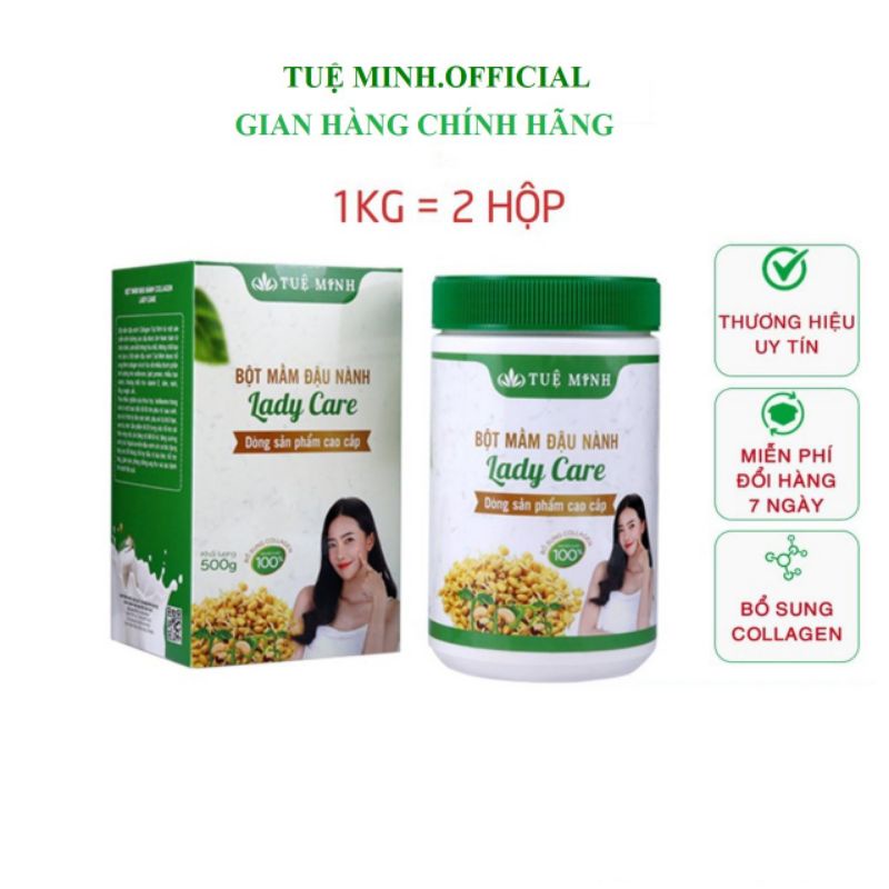 [SỐ 1 VIỆT NAM] 1Kg Mầm Đậu Nành Nguyên Xơ TUỆ MINH Xưởng Nhà Làm Có Đủ Giấy ATVSTP