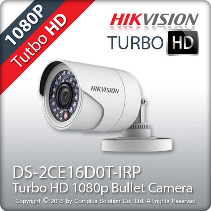 Camera HD-TVI hồng ngoại 2.0 Megapixel HIKVISION DS-2CE16D0T-IRP - Hàng chính hãng