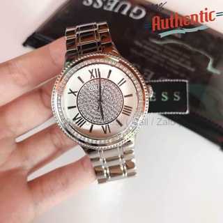 Đồng hồ nữ guess round analog silver w0637l1