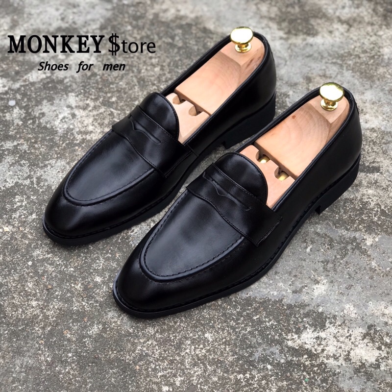 Giày tây nam, giày da công sở penny loafer Da bò - Mã MK07 ( Bảo hành 12 tháng - Ảnh và video độc quyền )