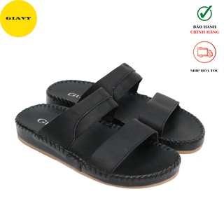 Dép quai da thời trang 0357 - giày giavy