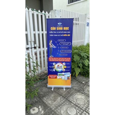 Standee giá cuốn nhôm cao cấp treo hình ảnh kích thước 0,6x1,6m và 0.8x1.8m, 0.8x2m