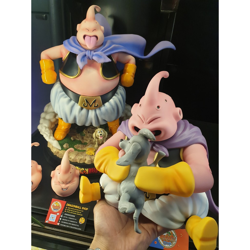 Mô hình Dragonball chính hãng - Buu mập &amp; chó cute phô mai que - OneStar