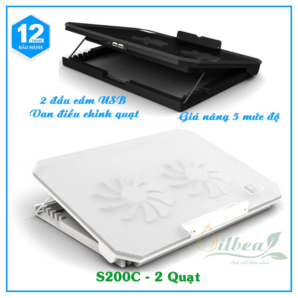 Đế Tản Nhiệt Laptop Cao Cấp Nuoxi Quạt Mạnh Chạy Êm Tích Hợp Thêm Cổng USB | WebRaoVat - webraovat.net.vn