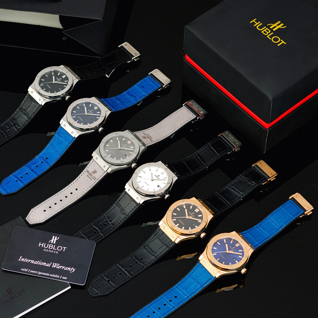 [Máy cơ] Đồng hồ nam Hublot máy cơ cao cấp chống nước, Mặt kính sapphire chống xước