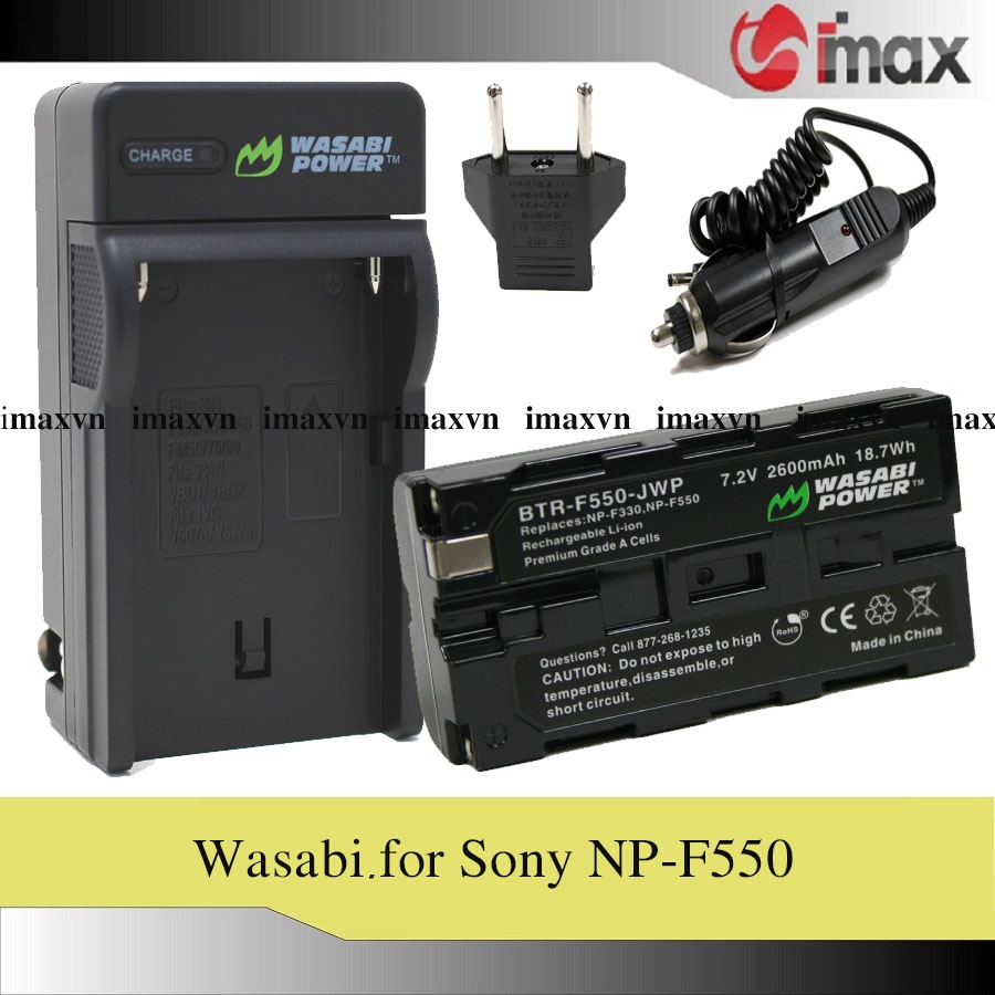 Bộ 01 pin + 01 sạc Wasabi for Sony NP-F550