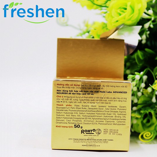 ✅ (CHÍNH HÃNG) Kem Dưỡng Ẩm Toàn Diện Hada Labo Advanced Nourish Supreme Hyaluron Cream 50g