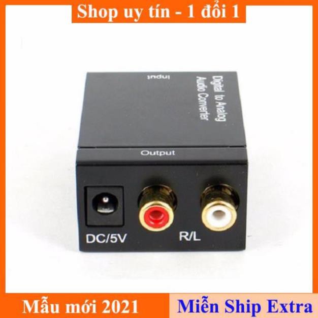 Bộ chuyển đổi tín hiệu quang (Coaxial Optical sang AV RCA R L audio)  - Bảo hành 1 - 1