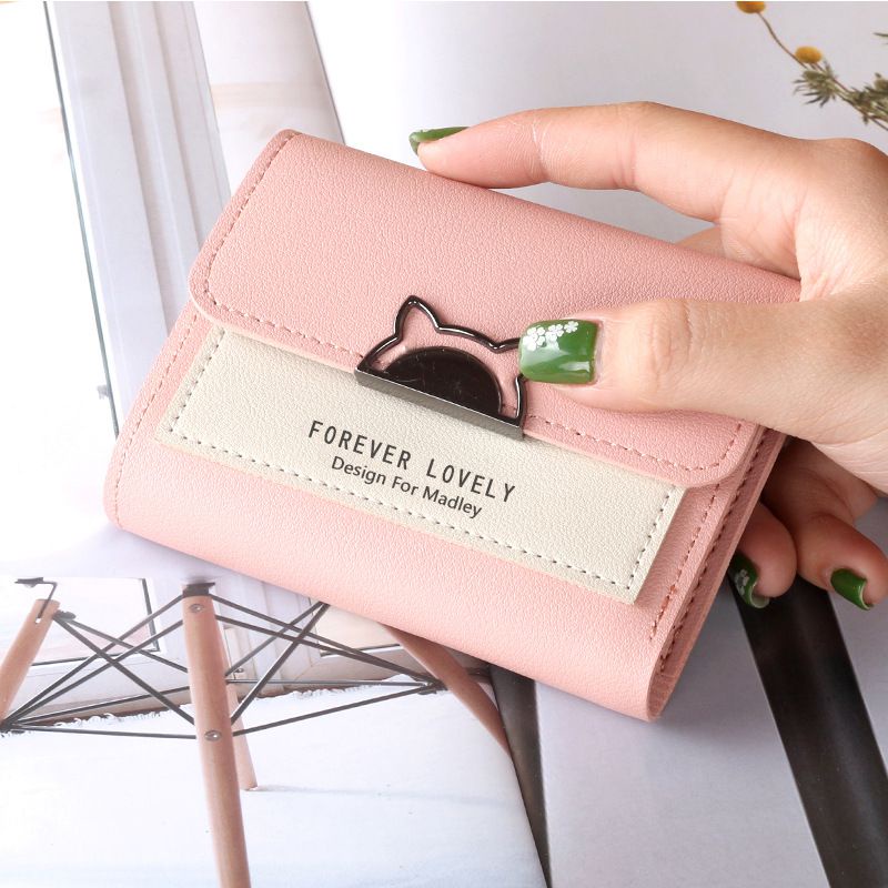 Ví nữ mini ngắn cute dễ thương nhỏ gọn bỏ túi đẹp giá rẻ thời trang VANMIC VNVM012