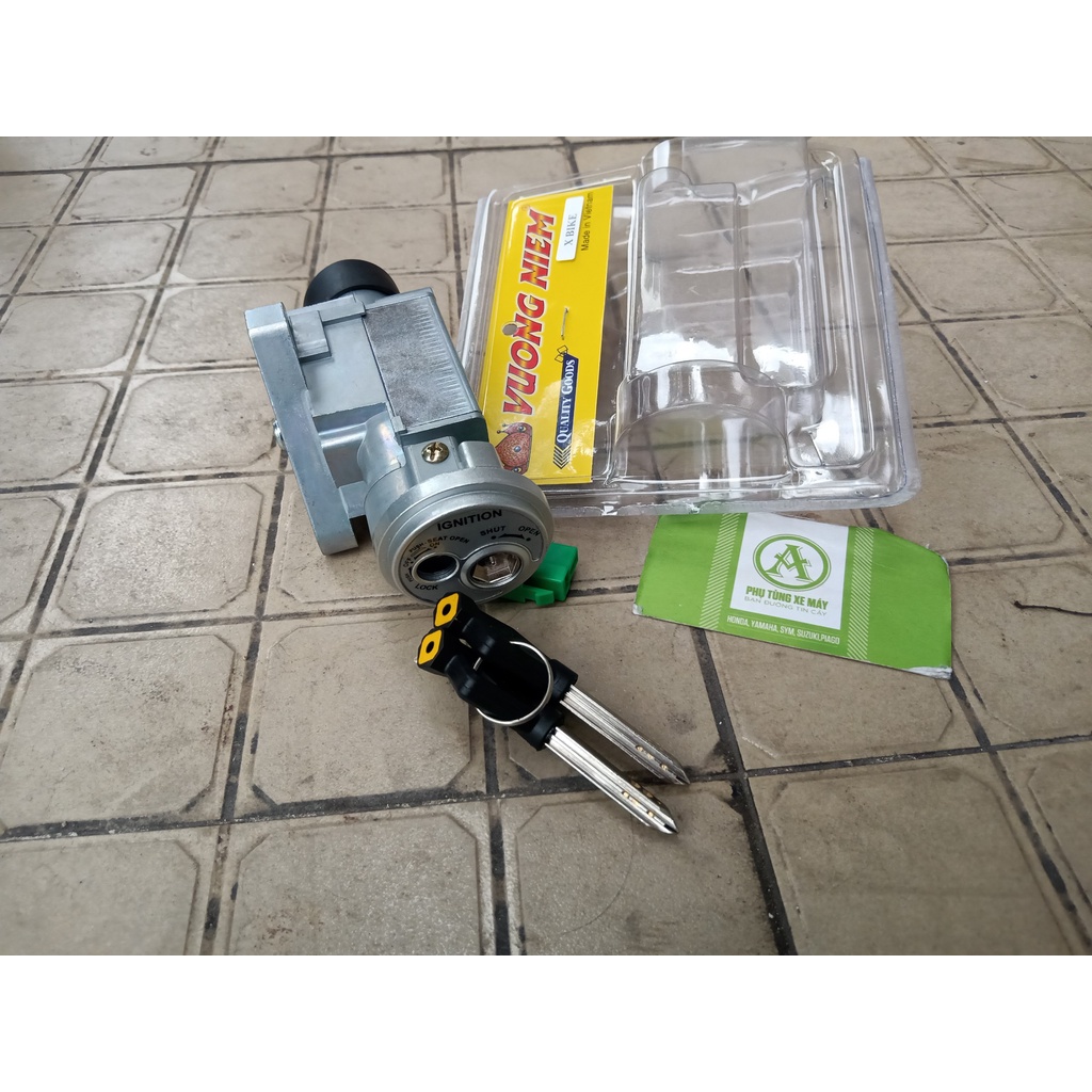 BỘ Ổ KHOÁ SUZUKI AXELO- XBIKE - HAYATE-IMPLUSE 125 6 cạnh