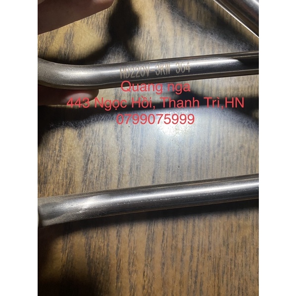 Điện trở nhiệt  220V 3Kw inox304