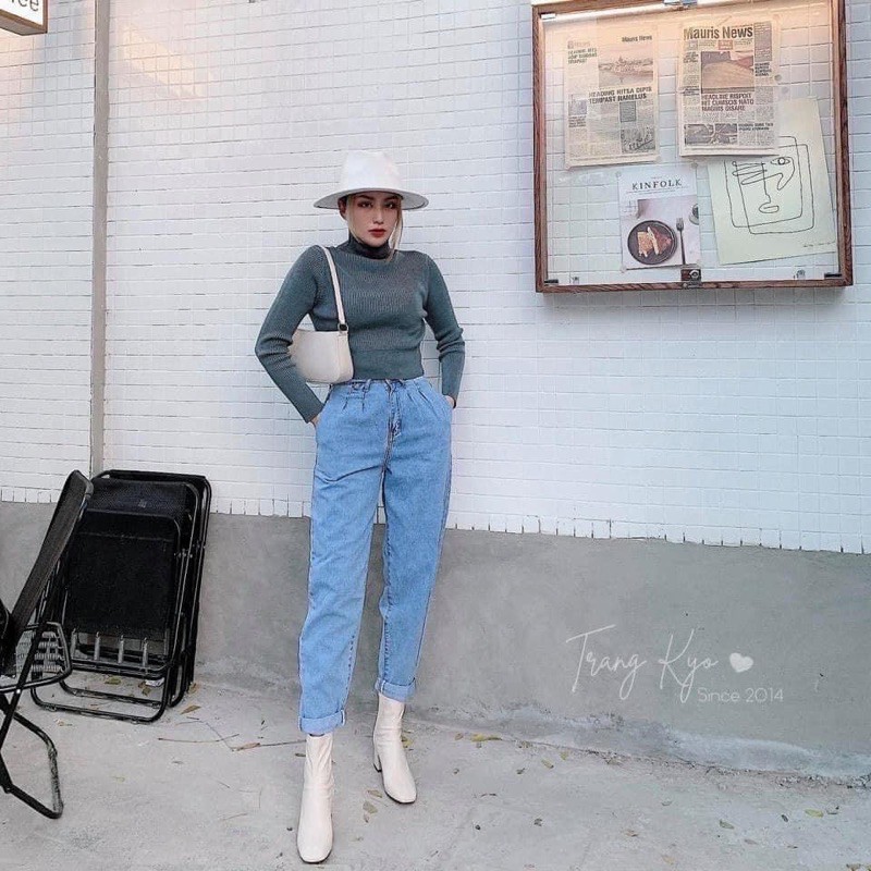 Quần bò baggy 2 khuy siêu phẩm | BigBuy360 - bigbuy360.vn