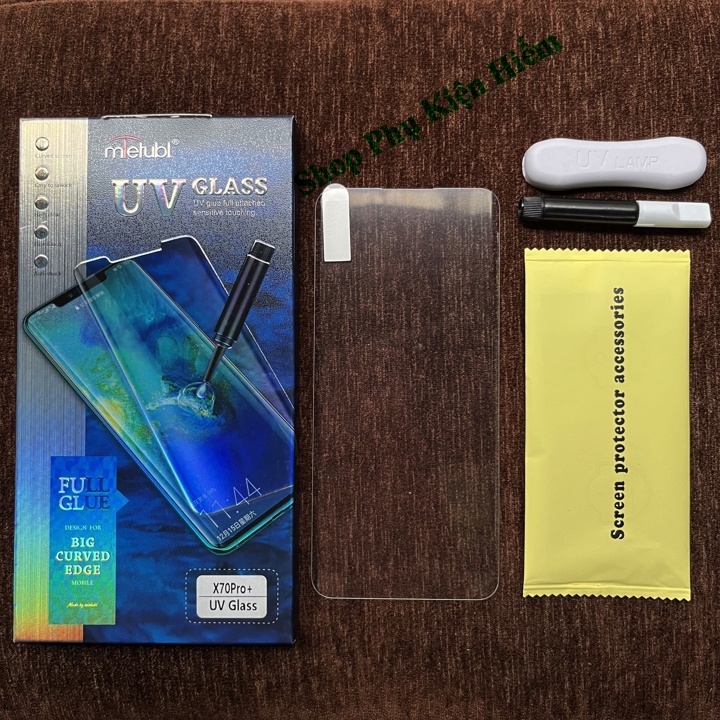 Kính cường lực full Vivo X70 Pro Plus - X80 - X80 Pro keo UV Mletubl