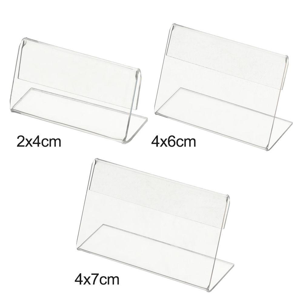 Giá Đỡ Bảng Tên Bằng Nhựa Acrylic Tiện Dụng Cho Siêu Thị