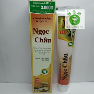 Kem đánh răng dược liệu Ngọc Châu tuýp 125g
