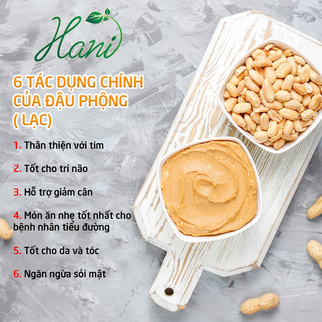 500g Đậu Phộng Rang, Lạc Rang Sạch Vỏ Giòn Thơm ❣️ HANI FOOD