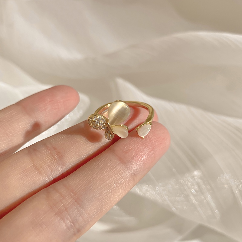 Nhẫn mạ vàng đính đá Zircon không gây dị ứng nhiều kiểu dáng thời trang sành điệu cho nữ