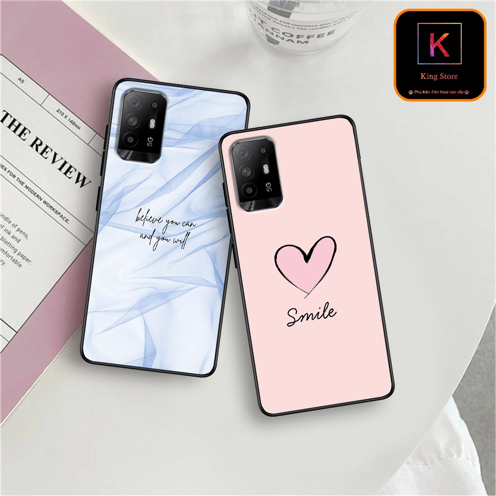 Ốp lưng Oppo A94 - Oppo A94 5G - Ốp in hình LoveSmile - Chất liệu TPU cao cấp chống sốc