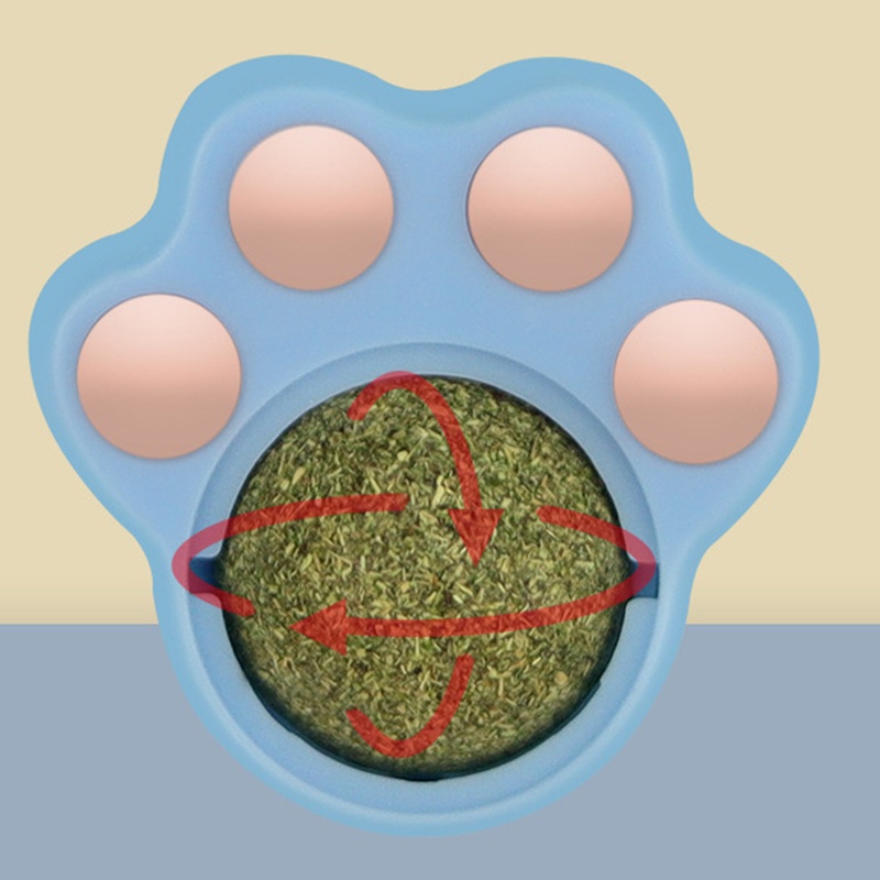 Bóng Catnip Bạc Hà Đồ Chơi Gắn Tường Kèm Hộp Đựng Chơi Cho Mèo Cưng