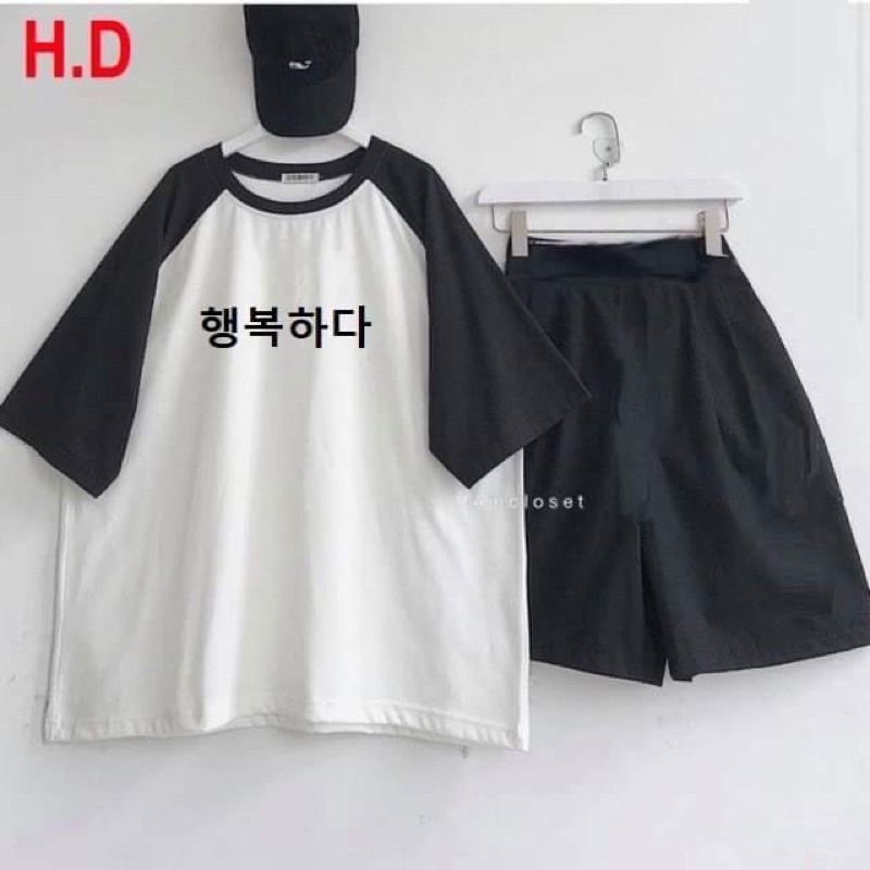 Sét áo japlang chữ hàn +quần cotton HĐ12