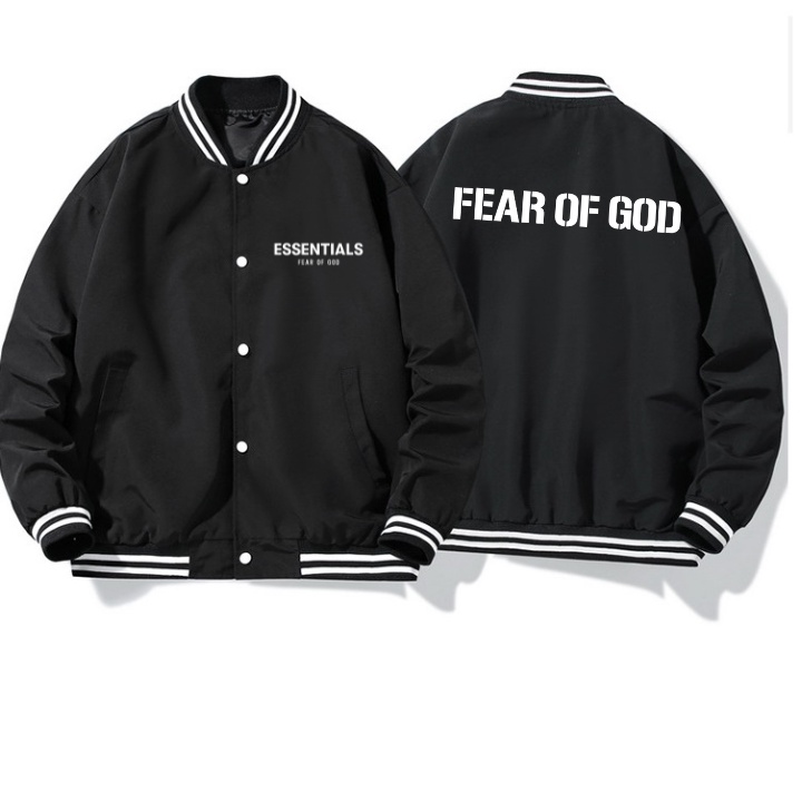 áo Khoác ,áo Bomber nam nữ chất nỉ dầy ấm - áo bomber bóng chày essentials