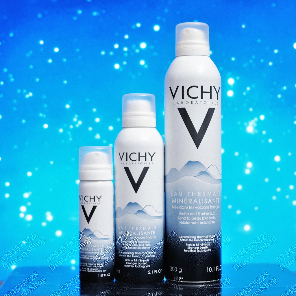 Nước xịt khoáng Vichy MINERALIZING THERMAL WATER 50-150-300ml