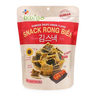 SNACK RONG BIỂN VỊ KIM CHI BIBIGO GÓI 25G