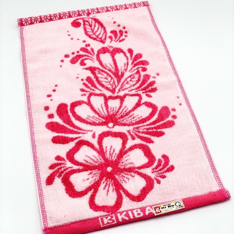 Khăn Mặt KIBA Họa Tiết Hoa Mai KT 28x48cm, Chất Cotton Êm, Mềm, Dày Dặn Thấm Hút Tốt, An Toàn Cho Da