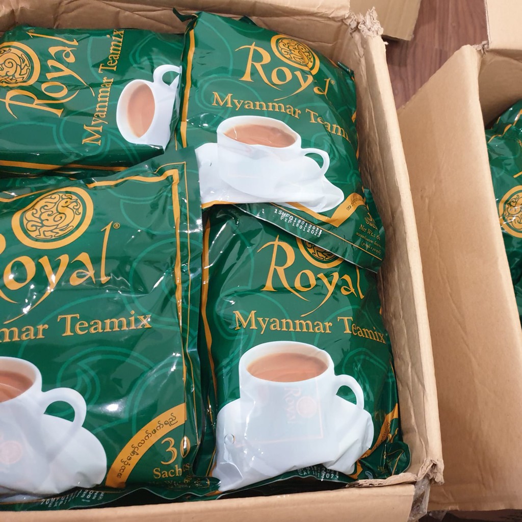 Trà Sữa Myanamar Royal Teamix - TRÀ SỮA XANH HOÀNG GIA - Trà Sữa Pha Sẵn Dành Cho Người Ăn Kiêng - trangpink2020