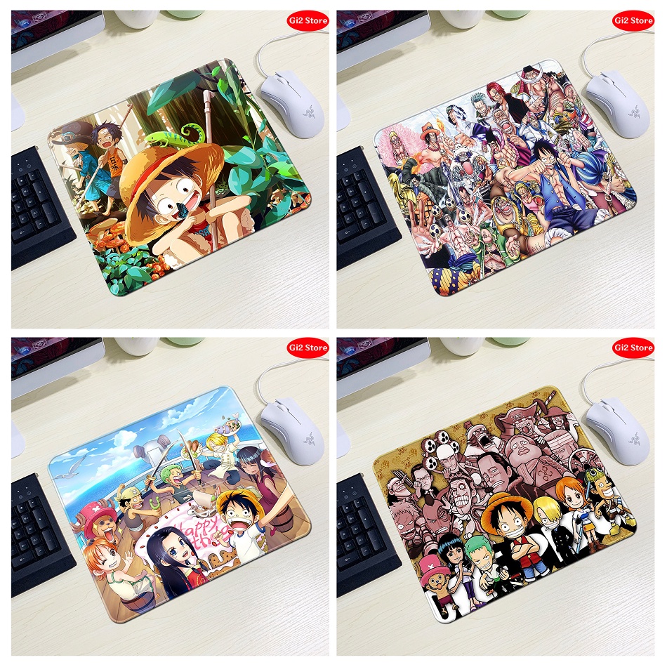 Miếng lót chuột, pad chuột Anime One Piece cỡ nhỏ 21x26, in 3D đẹp siêu rẻ (Mẫu mới)