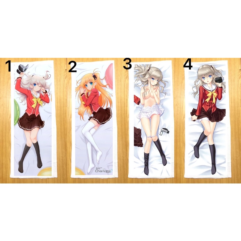 Gối ngủ anime Charlotte dài 40cm x 1m /Gối ôm dài Chalotte