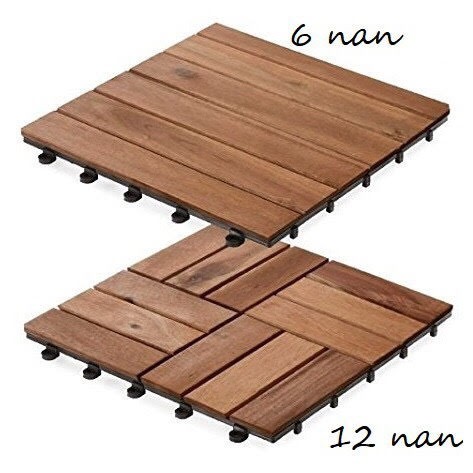 [EDEN] Ván sàn gỗ tự nhiên vỉ nhựa EDEN CLICK-ON tự lắp ráp ngoài trời IKEA