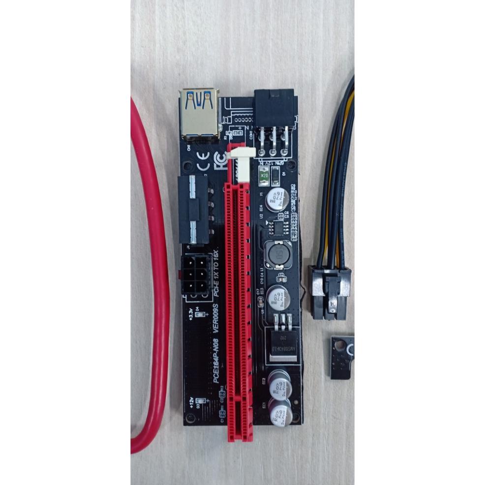 [SALE RẺ] Dây riser 009s hàng mới chuẩn 100%- Dây Cáp chuyển đổi nguồn 8pin PCU ra 2 nguồn pci-e