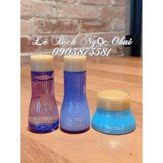 Set Sum Xanh Cấp Nước Giảm Mụn Kiềm Dầu Căng Bóng Da 3 Sản Phẩm Sum37 Xanh - Su:m37 Water-full
