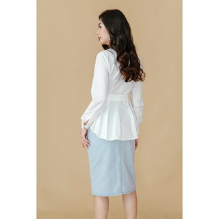 Áo sơ mi dài tay peplum - 20Again