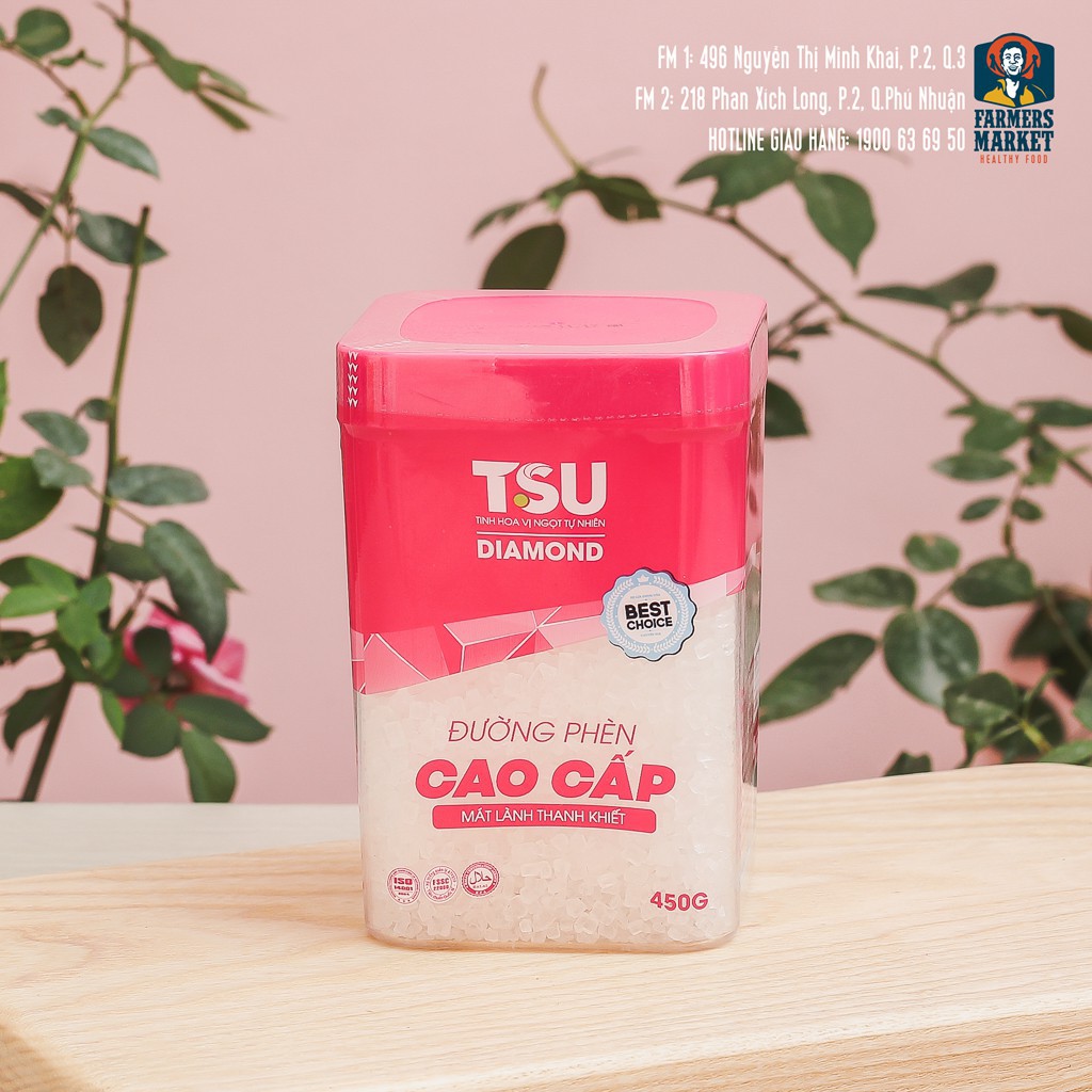 Đường phèn cao cấp TSU hũ 450g