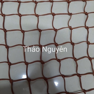 Lưới chắn cầu thang,lưới chắn giếng trời ăn toàn cho bé.MÀU NÂU. tặng kèm dây buộc