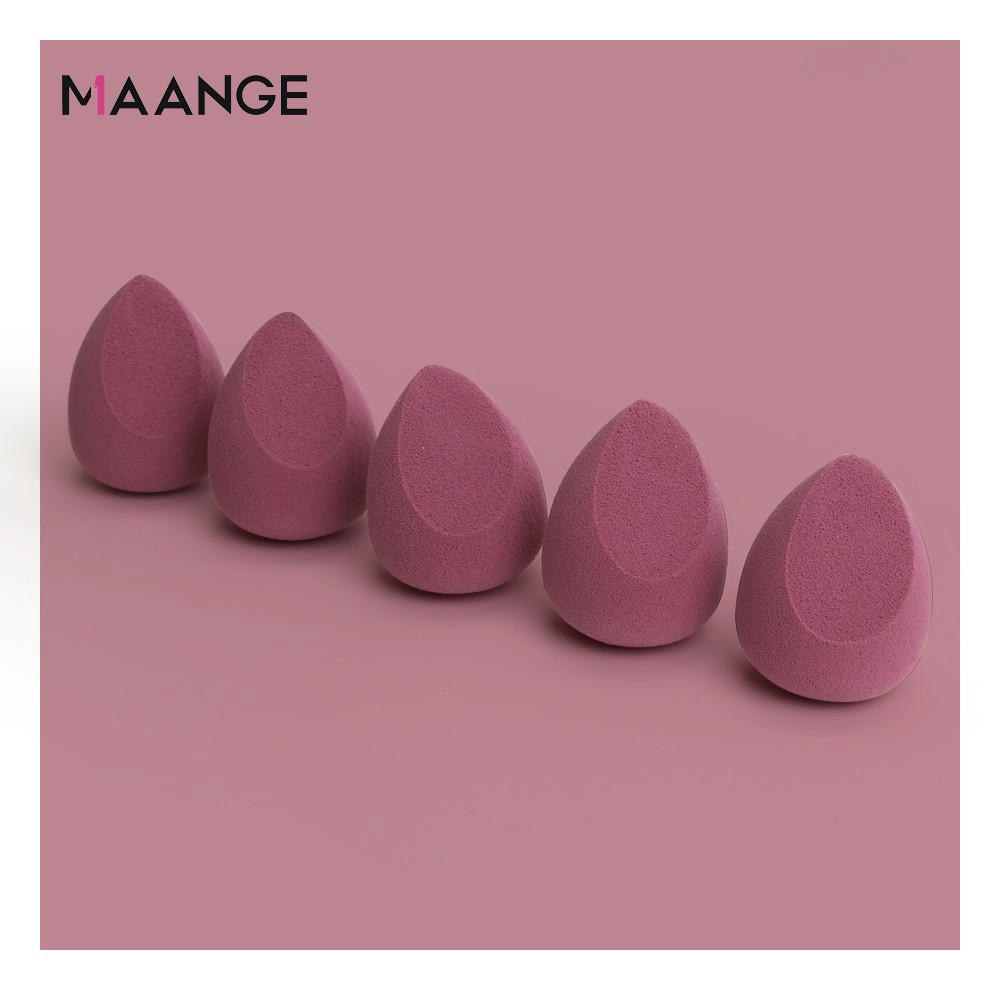 Set 5 miếng mút trang điểm MAANGE mềm mại đa năng tiện lợi dành cho nữ