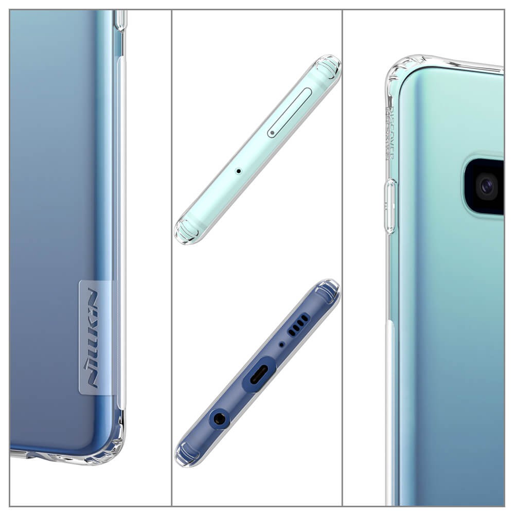Ốp lưng Nillkin Nature silicone dẻo trong cho Samsung Galaxy S10 Plus, S10, S9 Plus, S9, S8 Plus, S8