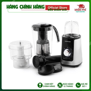 Máy xay sinh tố đa năng sunhouse shd5322, máy xay sinh tố giúp việc pha chế rau củ quả, sinh tố, sữa dễ dàng