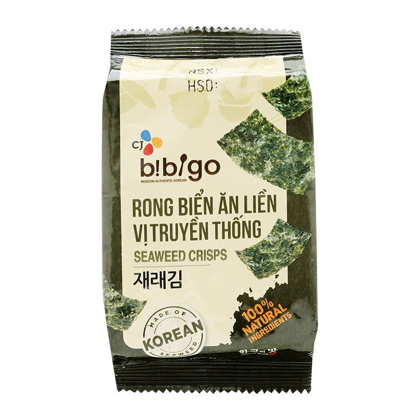 RONG BIỂN ĂN LIỀN VỊ TRUYỀN THỐNG BIBIGO GÓI 5G (SP Chính Hãng)