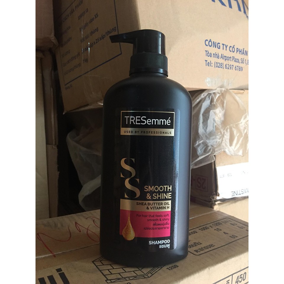 Dầu gội Tresemme KERATIN SMOOTH Thái Lan 450ml (Đen)