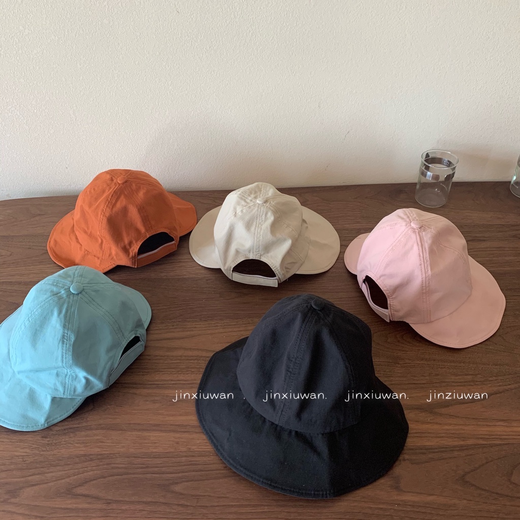 Mũ tai bèo che mặt chống nắng phong cách Nhật Hàn thời trang mùa hè dễ phối đồ dành cho nữ có chỗ để buộc tóc đuôi ngựa