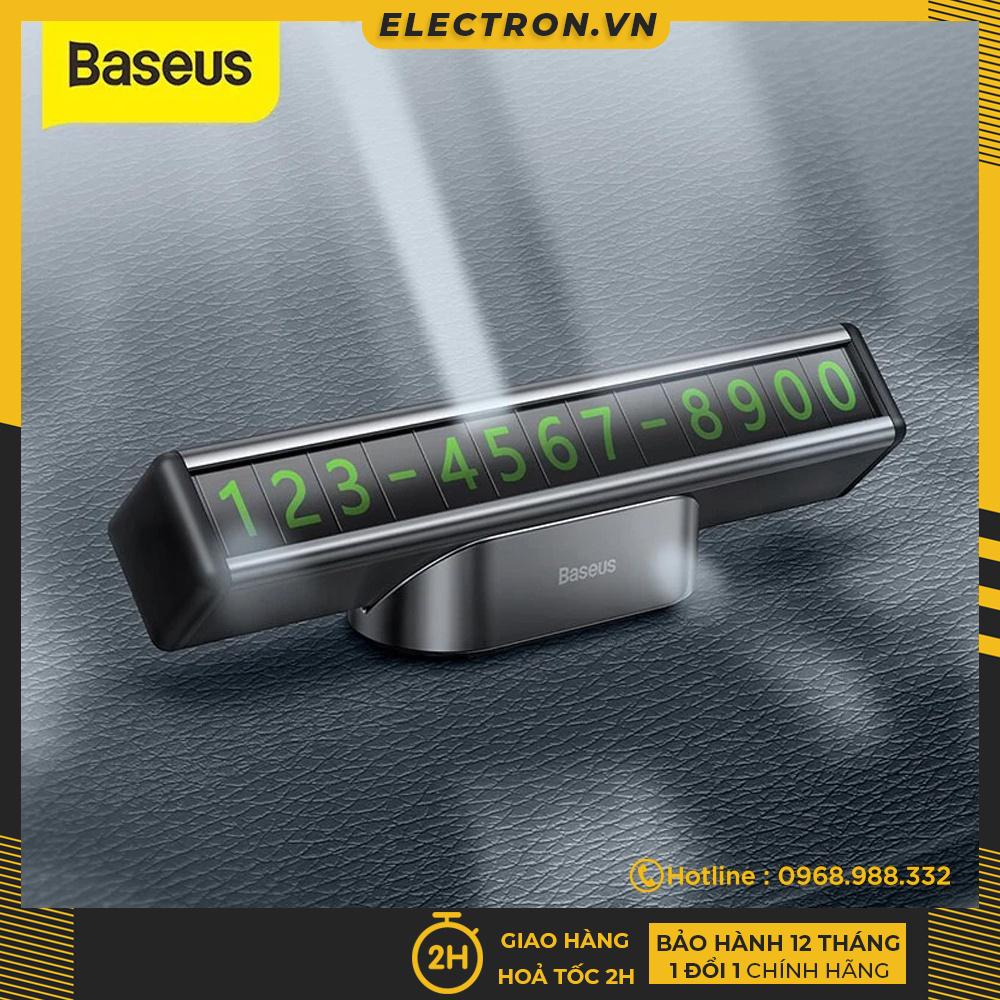 Bảng số điện thoại dùng trên xe hơi Baseus Square Bar Temporary Parking Number Plate