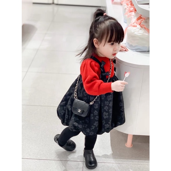 VÁY LEN TAY BỒNG CHO BÉ GÁI