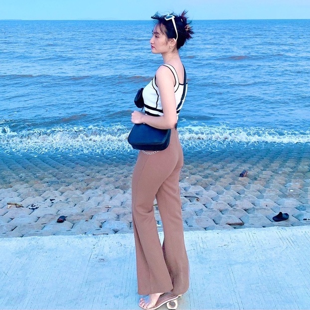 [ Hàng Cao Cấp Loại 1 + Ảnh Thật ] Quần Ống Loe Cạp Cao Vải Co Dãn Không Bai Không Xù YONI Clothings NA002