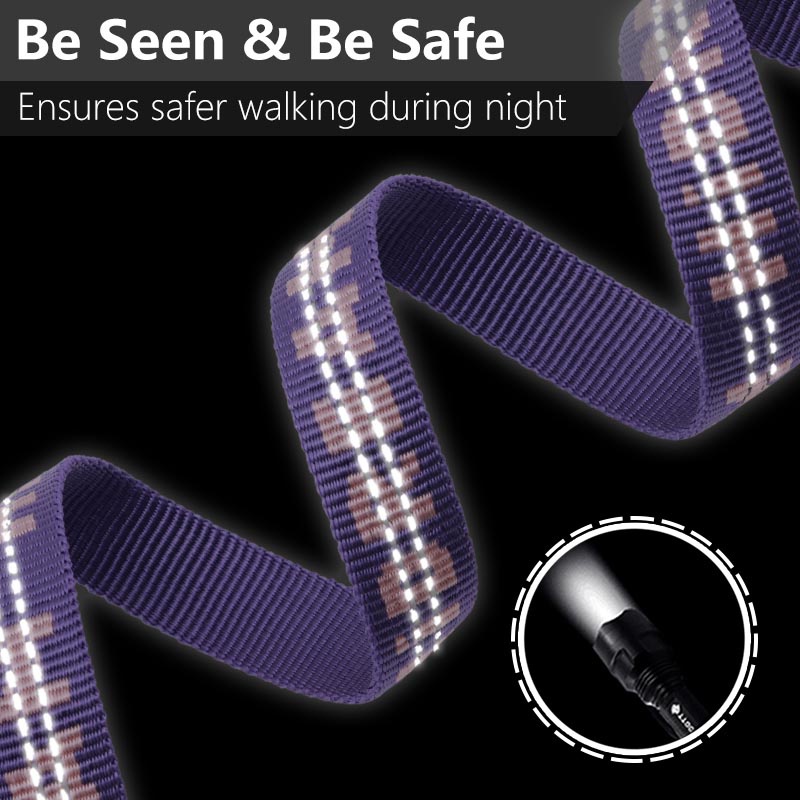 HamshMoc Dây dắt chó đi dạo đa năng có tay cầm phản quang kèm 2 dây dẫn