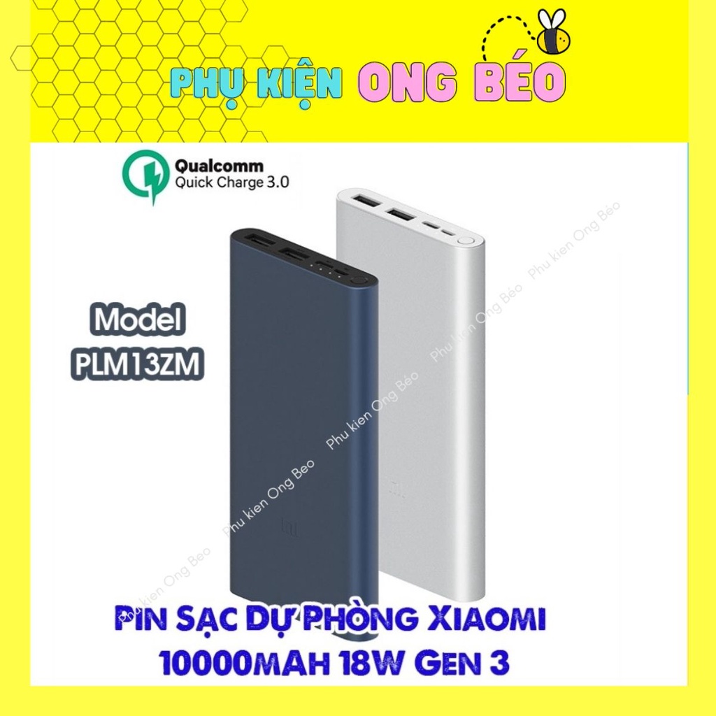 Pin sạc dự phòng Xiaomi Mi Gen 3 dung lượng 10.000mAh các phiên bản Beetech vn