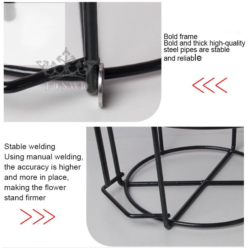 【FUNWD】Plant Stand Flower Pot Hooks Metal Bracket Wall Mount Hangers for Hanging Chimes Planters Outdoor Decoration