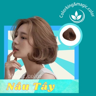 Thuốc nhuộm tóc Nâu tây ánh vàng Magic color